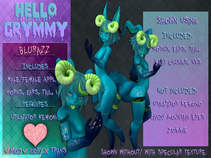 Hello Grymmy! Watermelon Kemono mod
