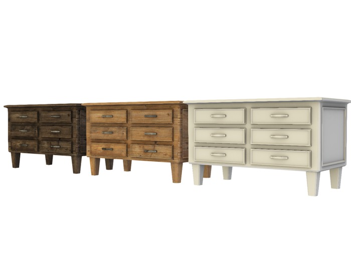 Mesh Wooden Commode - Full Perm