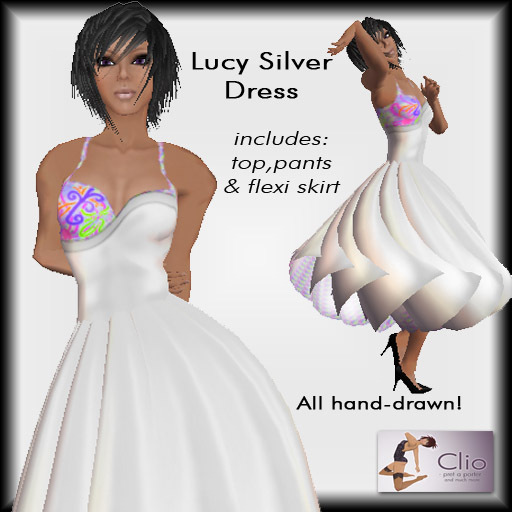 (CC)-Lucy Silver Dress