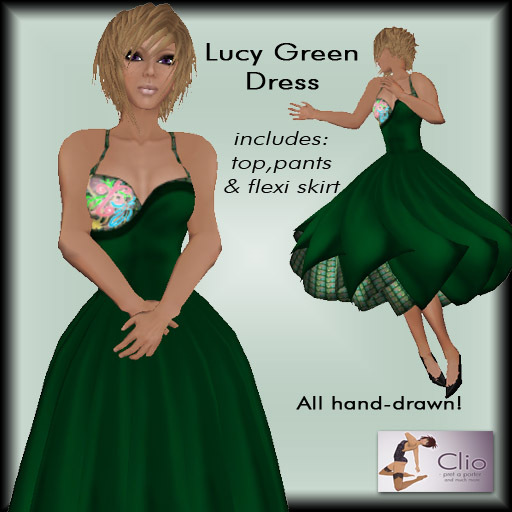 (CC)-Lucy Green Dress