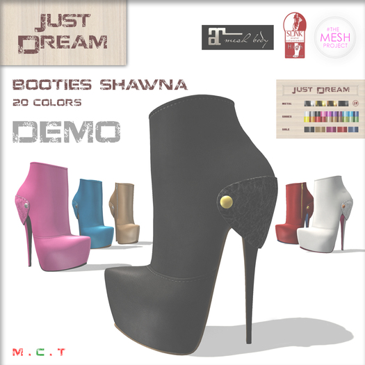 JUST DREAM Booties Shawna DEMO