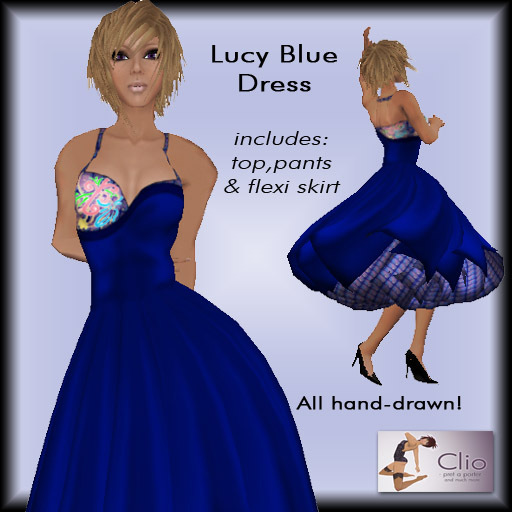 (CC)-Lucy Blue Dress