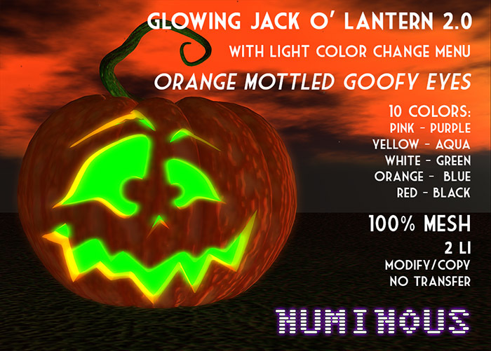 NUMINOUS - Jack O'Lantern - Orange Mottled Goofy (Box) (M/C/NT)