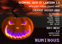 NUMINOUS - Jack O'Lantern - Orange Jagged Grin (Box) (M/C/NT)