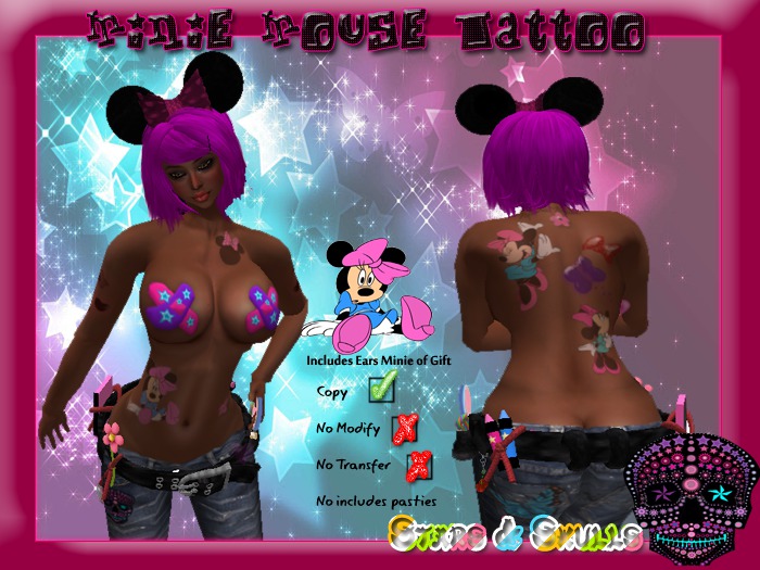 Girl mouse tattoo