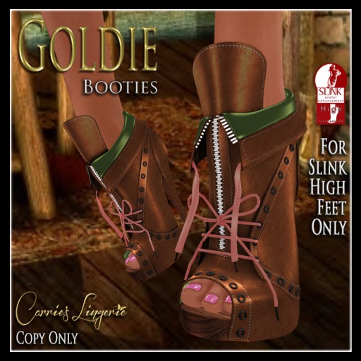 CB~Goldie Slink High Booties (box)