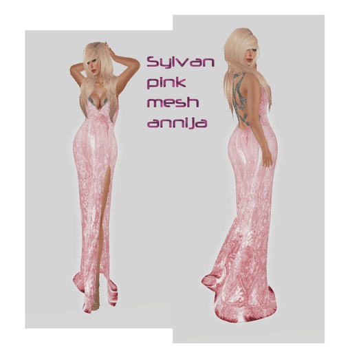 Sylvan Dress Pink Mesh
