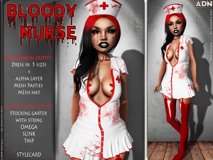 [ADN] Bloody Nurse (MESH outfit)
