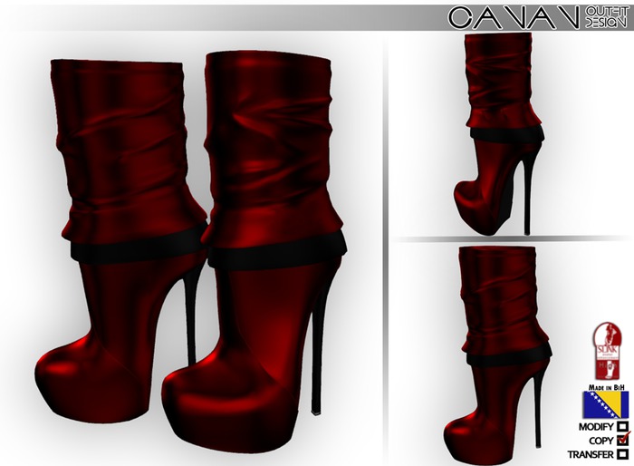 CANAN - Mesh Boot's High Foot Red
