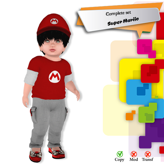 Bag #Little Store# Set Super Mariio TOTSIPOP BABY