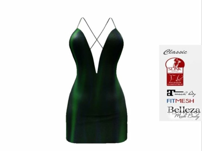 Serenity Dress Dark Green