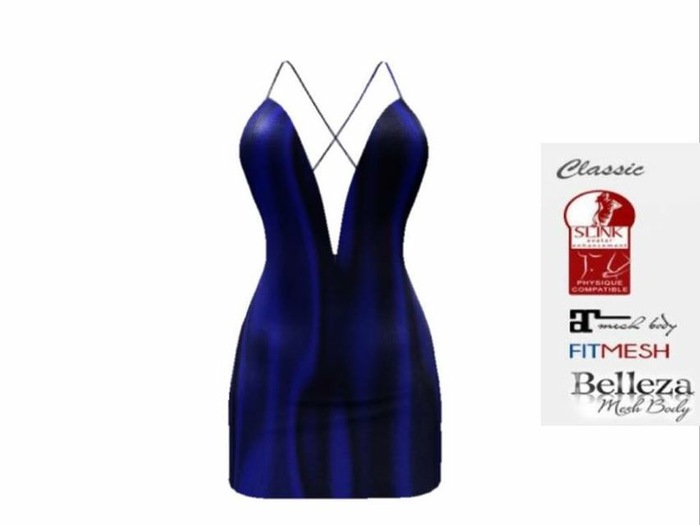 Serenity Dress Dark Blue