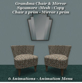 Grandma Chair & Mirror Sycamore