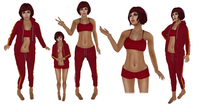 Cady's Mesh Tracksuit - Pink