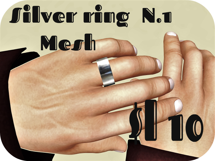 Silver  ring N. 1