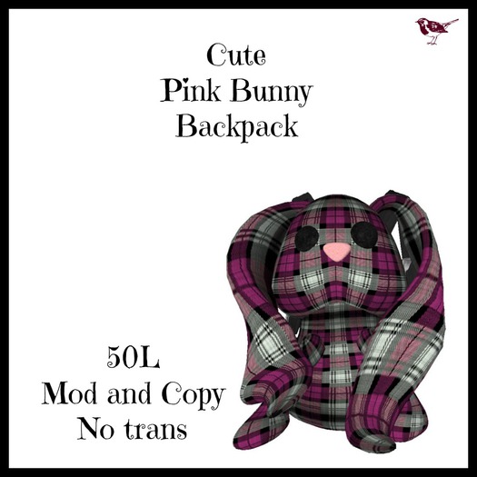 Pink Bunny backpack