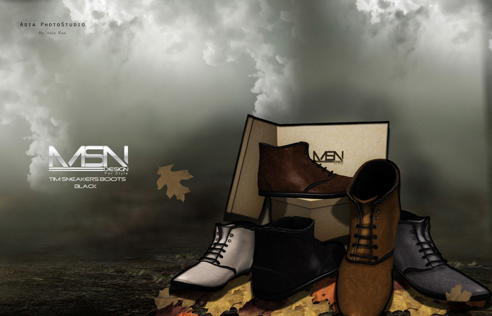 [MSN Design] Tim Sneakers Boots [BLACK]