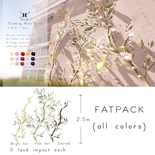 +Half-Deer+ Climbing Rose Vines [Bright Set]