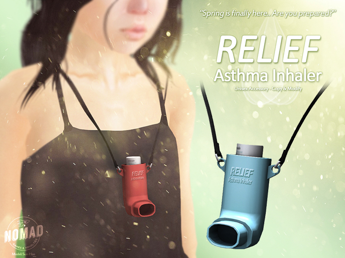 NOMAD // "Relief" Asthma Inhaler // Blue