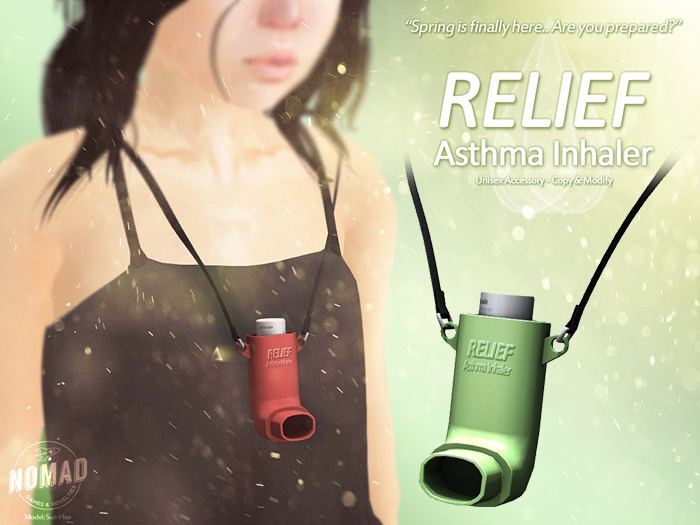 NOMAD // "Relief" Asthma Inhaler // Green