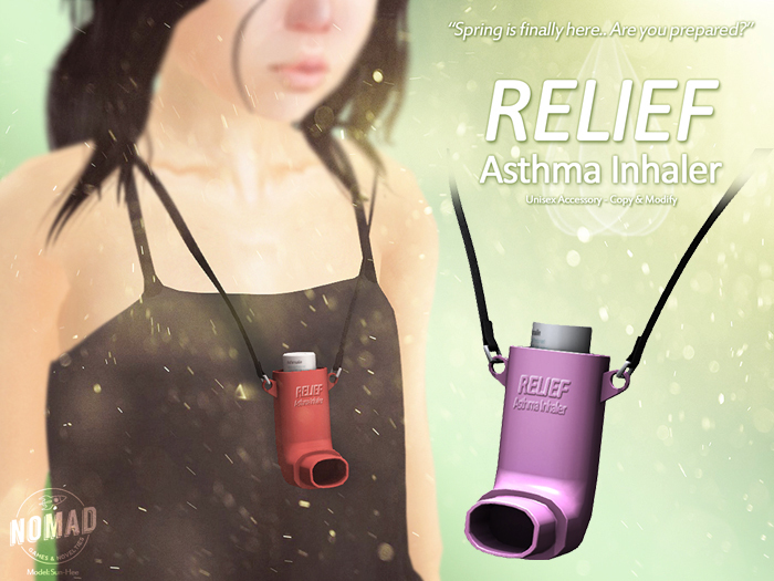 NOMAD // "Relief" Asthma Inhaler // Blue