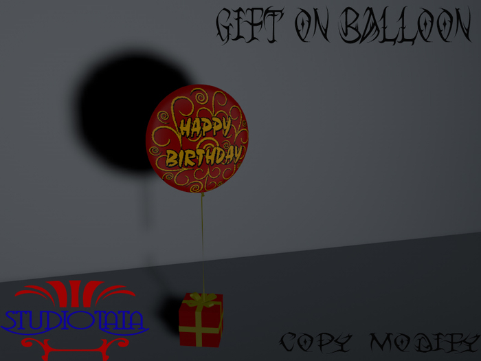 gift on balloon mesh