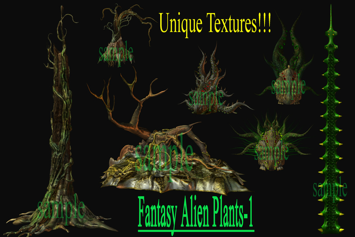 1 BOX Fantasy-Alien Plants set1