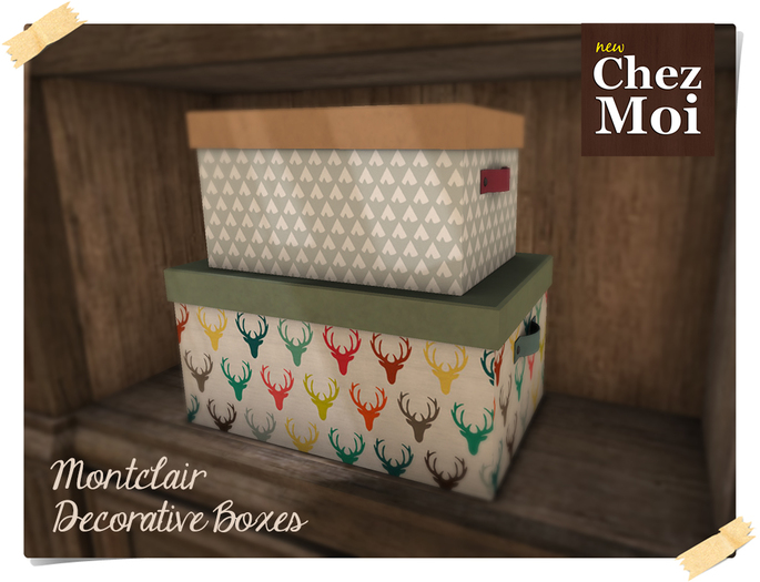 Second Life Marketplace Montclair Decorative Boxes ♥ CHEZ MOI