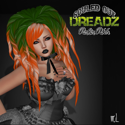 ** HALLOWEEN SPECIAL** Souled Out  DREADZ Top head fall Punkin Patch