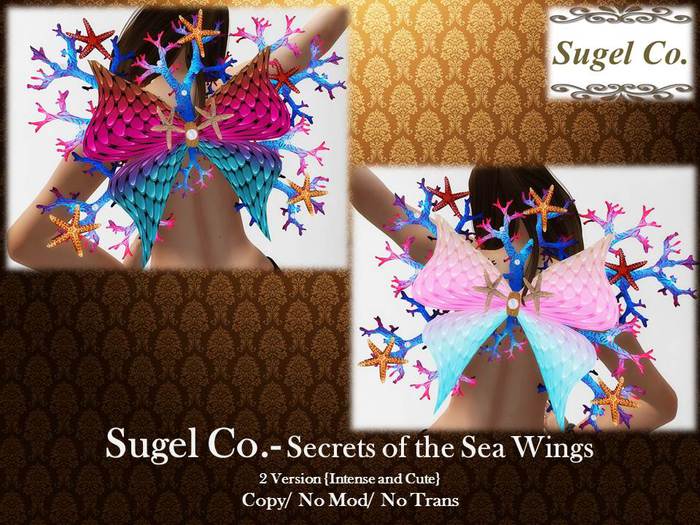 Sugel Co. {2 Versions. Cute/ Intense} Secrets of the Sea Wings