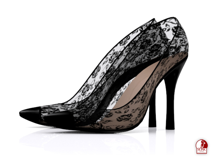 Garbaggio // Lace Pumps - Black