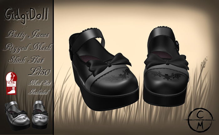 GidgiDoll Batyy Janes ( BLACK )