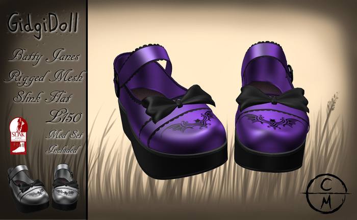 GidgiDoll Batyy Janes ( PURPLE )