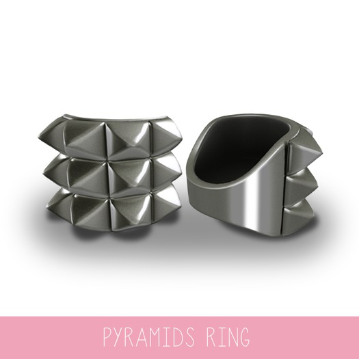 {MYNX} Pyramids Ring - Silver