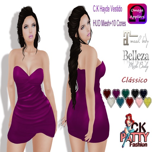 :: C.K Hayde vestido Mesh+10 Cores::
