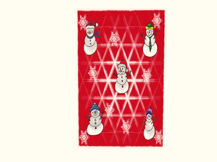 Christmas Rug Snowmen