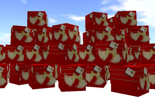 White and Red Presents Pile