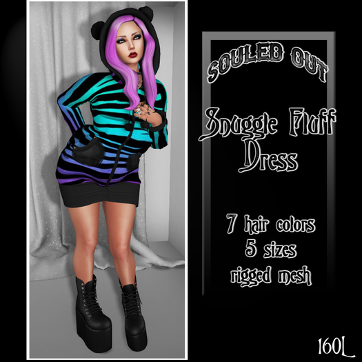 Souled Out Snuggle Fluff Dress Funky