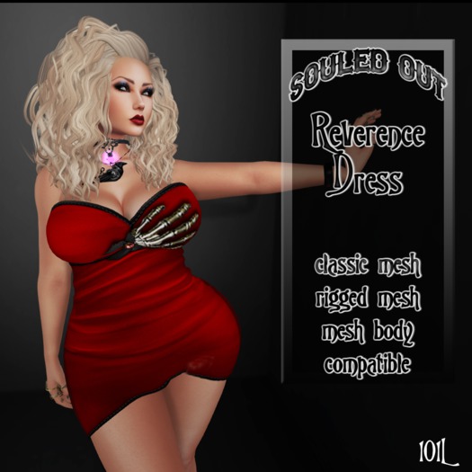 Souled Out Reverence Gothic Dress Red