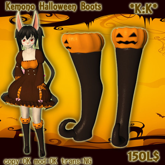 *K:K* Kemono Halloween Boots