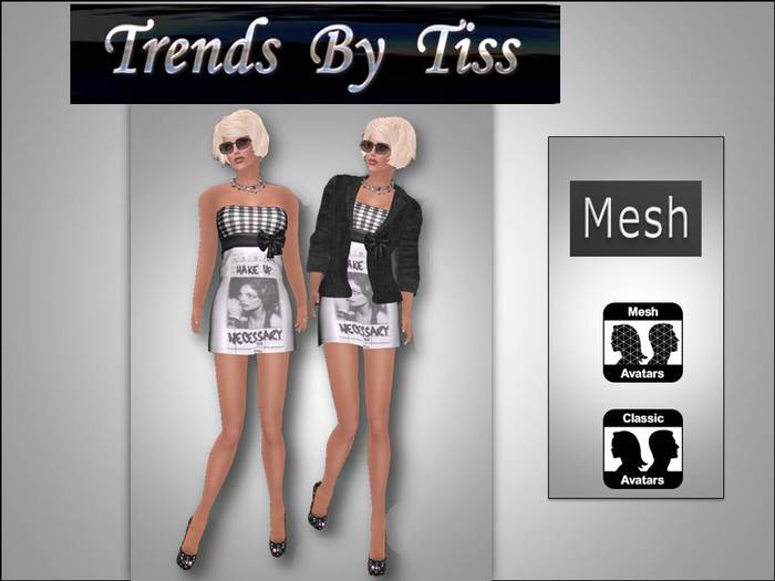 TRENDS BY TISS -MESH DRESS- VALENTINA - MODEL 