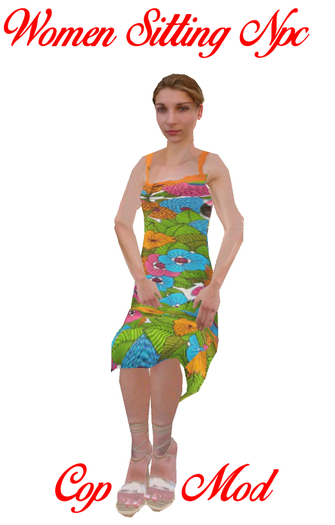 AL - Woman - SittingFlowerDress 2LI