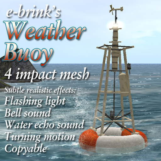 Weather Buoy (mesh) - sea/seaside/harbour/wharf/bouy/marker/navigate/ocean/weather