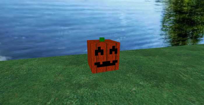 Mesh Square Jack O'lantern