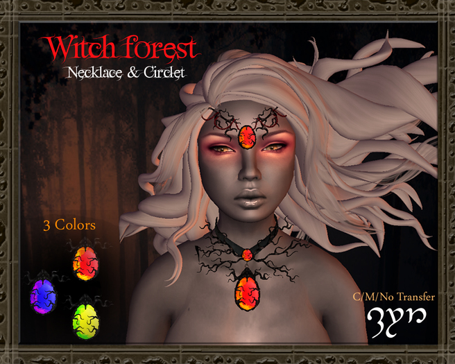 Zyn ~ Witch Forest Necklace/Circlet Set M/C
