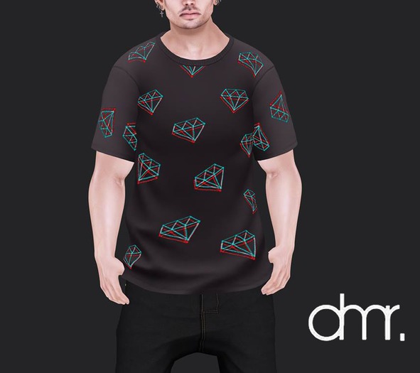 [DR]Men Shirt diamante