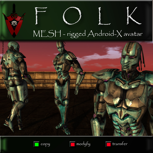 ANDROID-X M FOLK Mesh Avatar