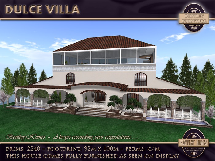 Dulce Villa + Furniture by Bentley