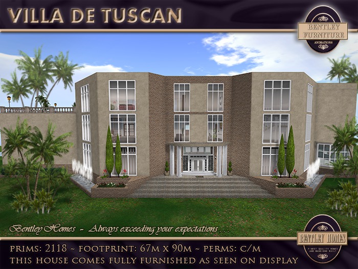 Villa De Tuscan + Furniture by Bentley