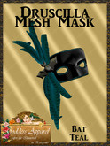 *Goddess* Druscilla Mesh Mask Bat Blue